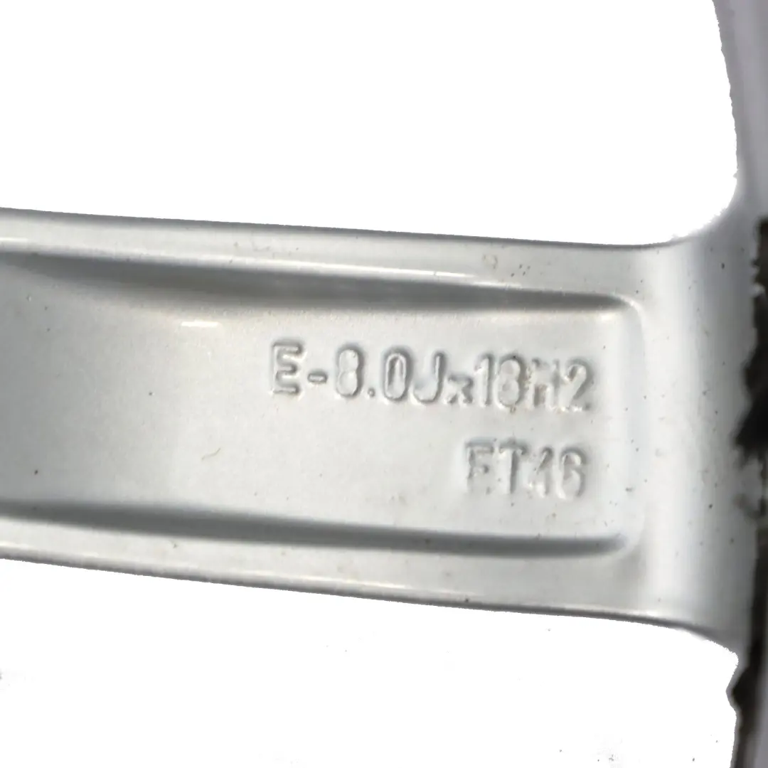 Audi A3 8V Argento Cerchio in lega 18" 8J ET46 Raggi stellari 8V0601025BC - SKU 8V0601025BC-1 - Numero di parte 8V0601025BC-1