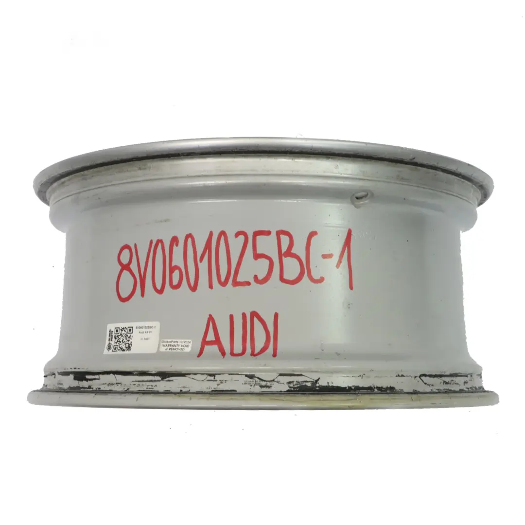 Silberne Leichtmetallfelge 18" 8J ET46 Sternspeiche 8V0601025BC für Audi A3 8V mit Teilenummer 8V0601025BC-1 Audi A3 8V Silberne Leichtmetallfelge 18" 8J ET46 Sternspeiche 8V0601025BC - SKU 8V0601025BC-1 - Teilenummer 8V0601025BC-1