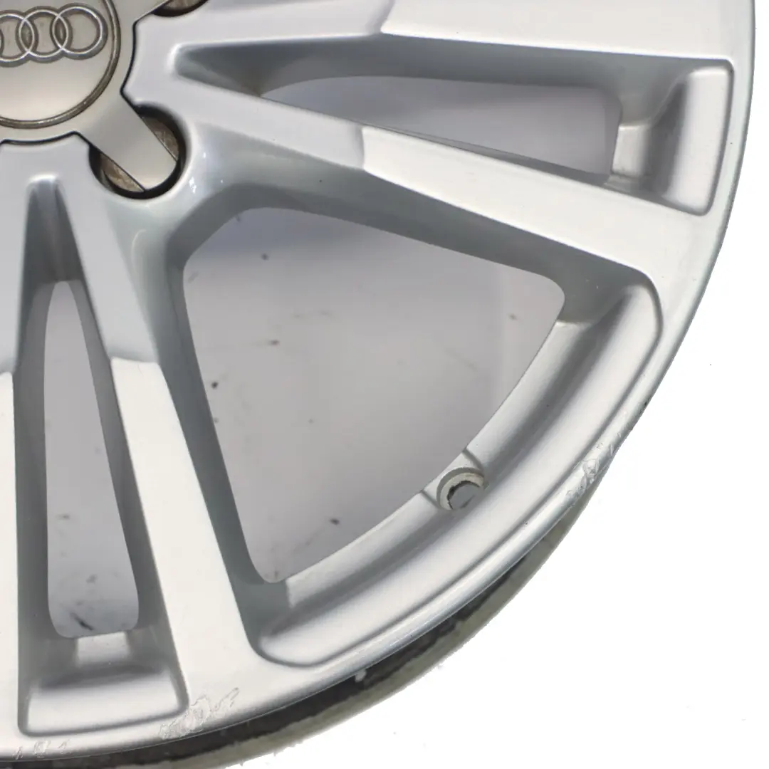 Audi A3 8V Silberne Leichtmetallfelge 18" 8J ET46 Sternspeiche 8V0601025BC - SKU 8V0601025BC-1 - Teilenummer 8V0601025BC-1
