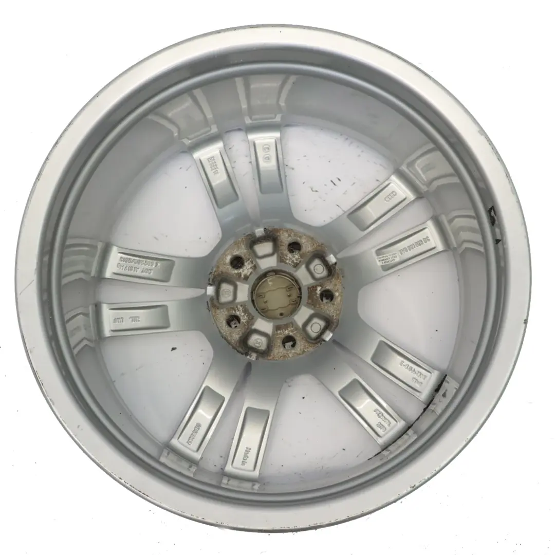 Audi A3 8V Silberne Leichtmetallfelge 18" 8J ET46 Sternspeiche 8V0601025BC - SKU 8V0601025BC-1 - Teilenummer 8V0601025BC-1