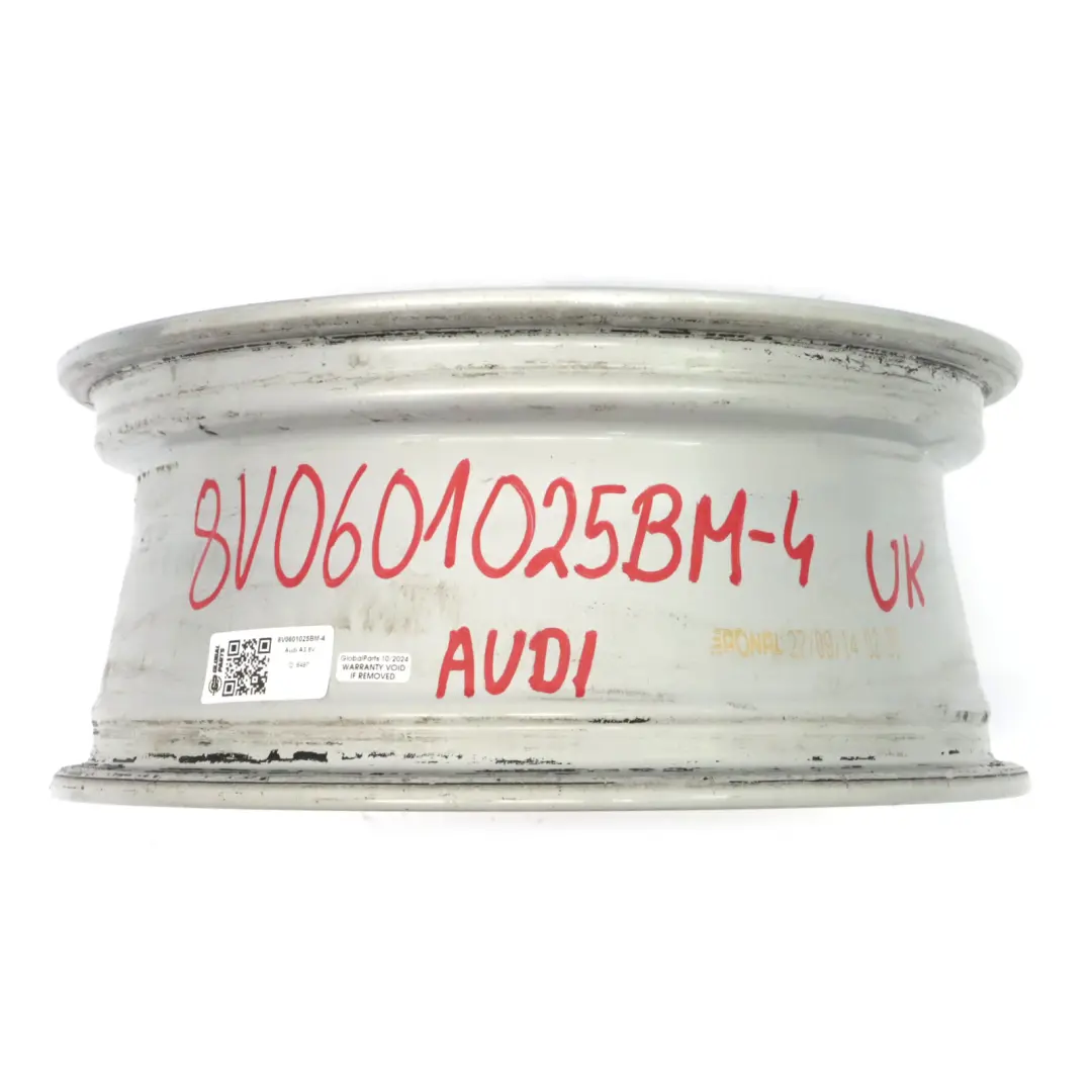 Audi A3 8V Silver Wheel Alloy Rim 16" 6.5J ET46 8V0601025BM - SKU 8V0601025BM-4 - Part number 8V0601025BM-4