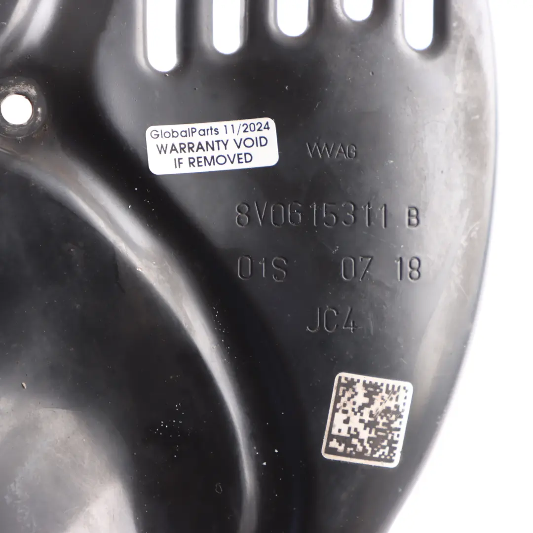 Brake Disc Plate Protection Cover Rear Left N/S to Audi RS3 8V with Part number 8V0615311B Audi RS3 8V Brake Disc Plate Protection Cover Rear Left N/S - SKU 8V0615311B - Part number 8V0615311B