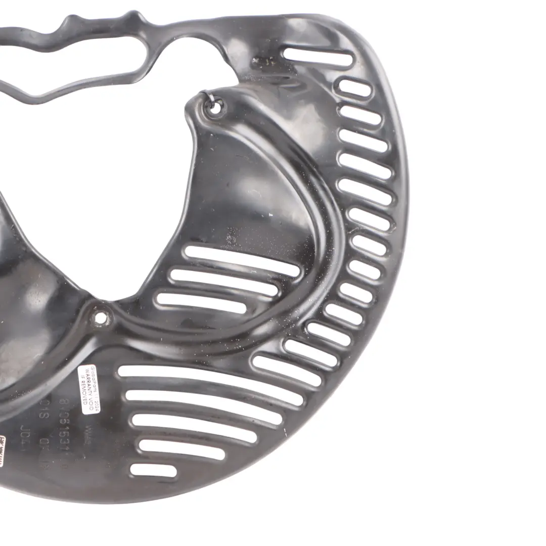 Audi RS3 8V Brake Disc Plate Protection Cover Rear Left N/S - SKU 8V0615311B - Part number 8V0615311B