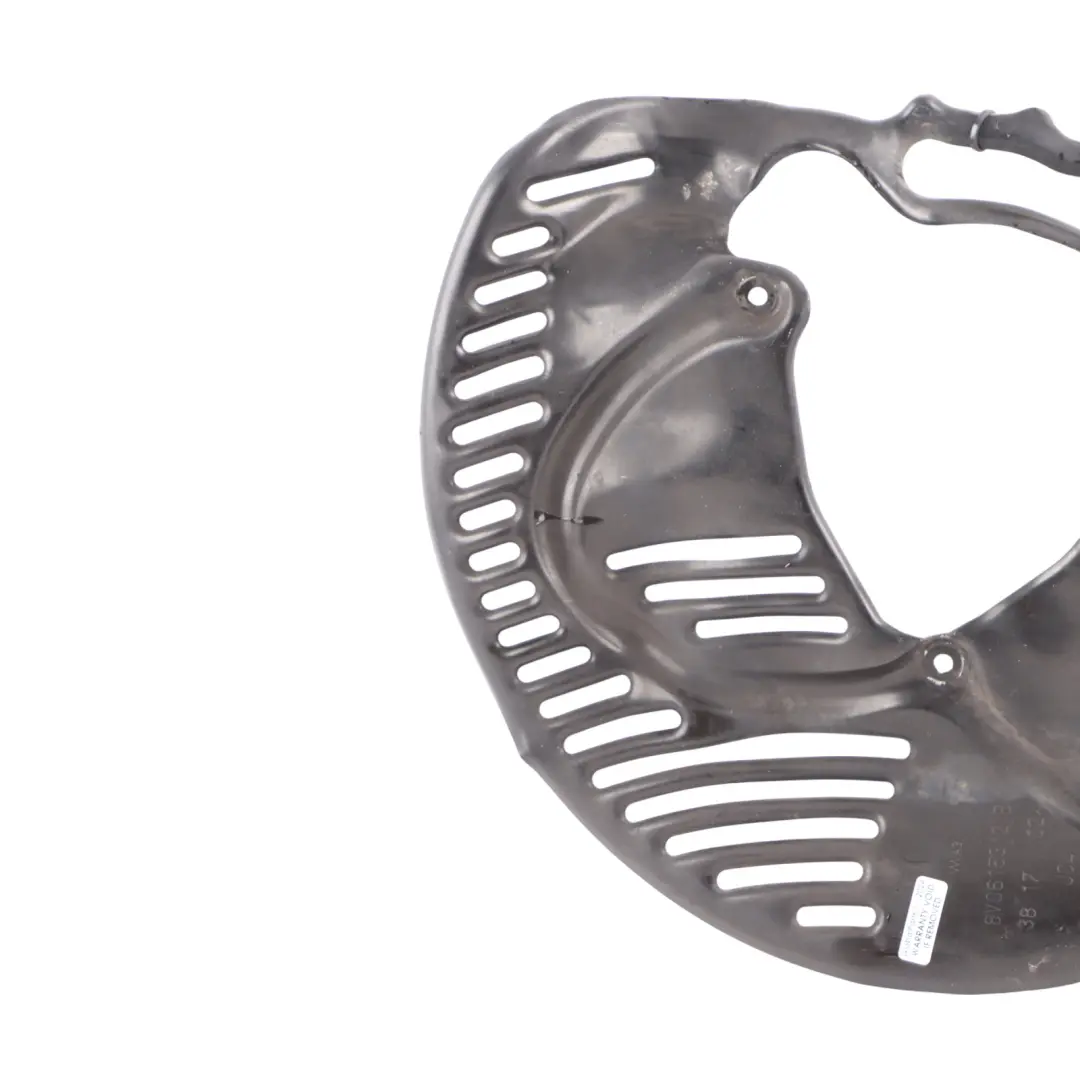 Brake Disc Plate Protection Cover Rear Right O/S to Audi RS3 8V with Part number 8V0615312B Audi RS3 8V Brake Disc Plate Protection Cover Rear Right O/S - SKU 8V0615312B - Part number 8V0615312B