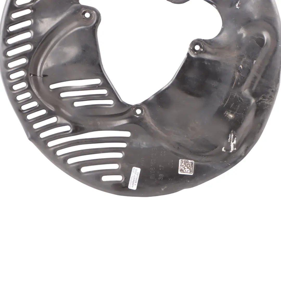 Brake Disc Plate Protection Cover Rear Right O/S to Audi RS3 8V with Part number 8V0615312B Audi RS3 8V Brake Disc Plate Protection Cover Rear Right O/S - SKU 8V0615312B - Part number 8V0615312B