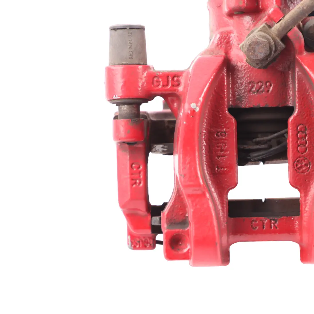 Audi A3 S3 RS3 8V TT Red Brake Caliper Braking Unit Rear Left N/S - SKU 8V0615423A - Part number 8V0615423A