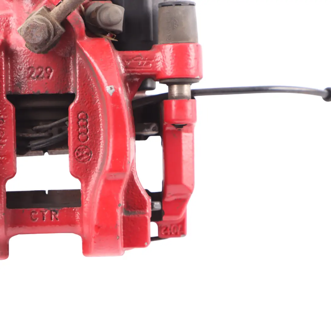 Audi A3 S3 RS3 8V TT Red Brake Caliper Braking Unit Rear Left N/S - SKU 8V0615423A - Part number 8V0615423A