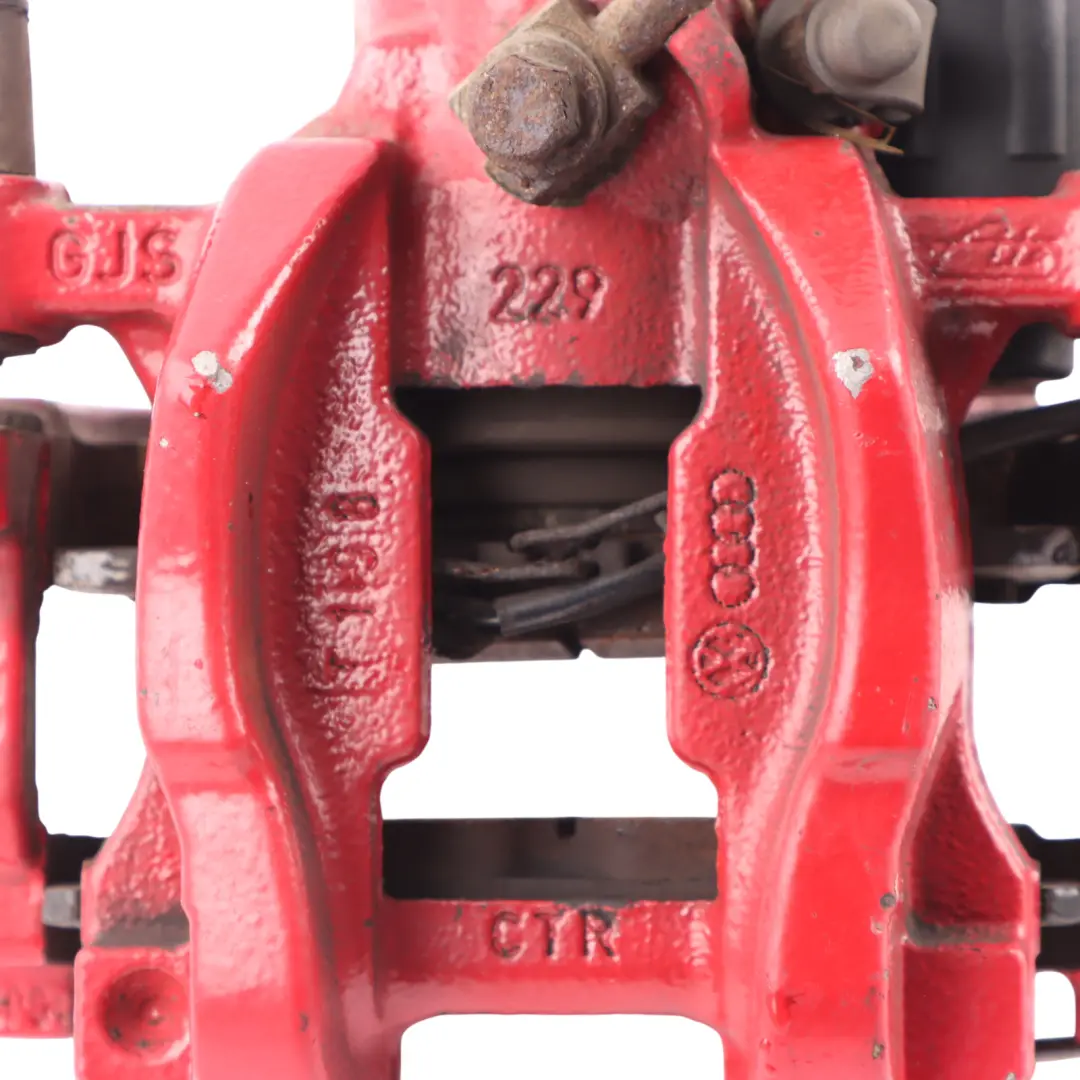 Audi A3 S3 RS3 8V TT Red Brake Caliper Braking Unit Rear Left N/S - SKU 8V0615423A - Part number 8V0615423A
