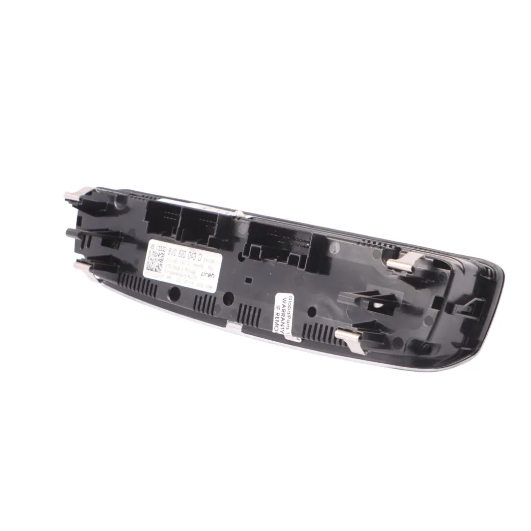 Audi A3 8V Panneau de contrôle Climatronic A/C - SKU 8V0820043D - Numéro de pièce 8V0820043D