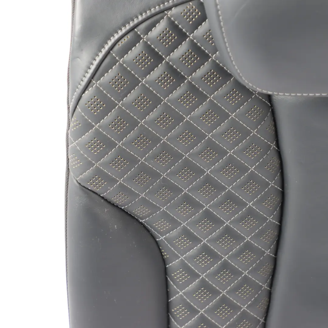 Sportback Rear Seat Backrest Cover Right O/S Leather Black Grey to Audi RS3 8V with Part number 8V0885806AH Audi RS3 8V Sportback Rear Seat Backrest Cover Right O/S Leather Black Grey - SKU 8V0885806AH - Part number 8V0885806AH