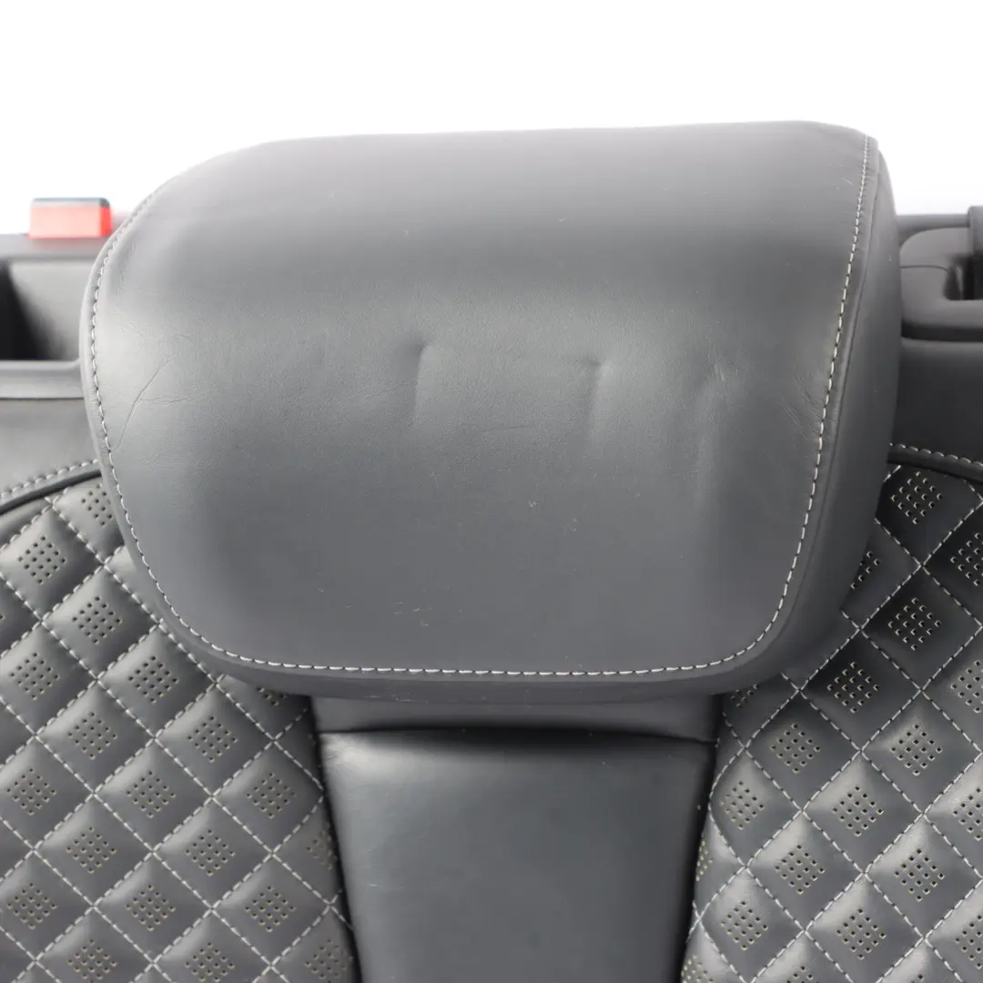 Audi RS3 8V Sportback Rear Seat Backrest Cover Right O/S Leather Black Grey - SKU 8V0885806AH - Part number 8V0885806AH