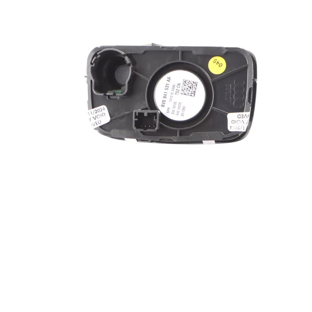 Audi A3 S3 RS3 8V Headlight Switch Panel Button Control Unit - SKU 8V0941531AA - Part number 8V0941531AA