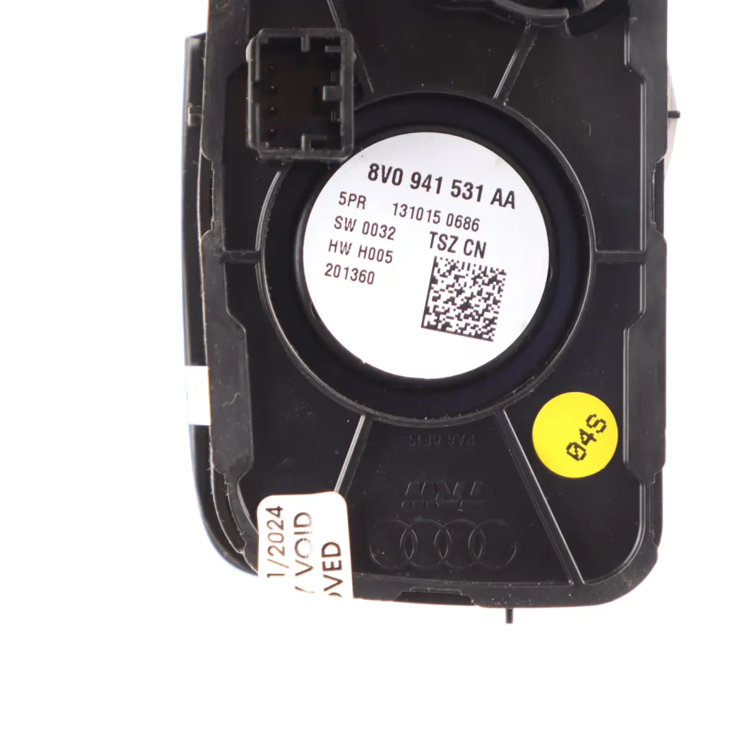 Audi A3 S3 RS3 8V Headlight Switch Panel Button Control Unit - SKU 8V0941531AA - Part number 8V0941531AA