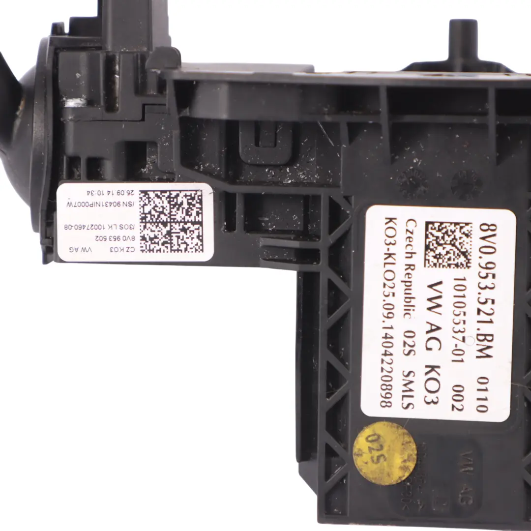 Interruptor columna dirección Indicador limpiaparabrisas para Audi A3 8V con número de pieza 8V0953521BM Audi A3 8V Interruptor columna dirección Indicador limpiaparabrisas - SKU 8V0953521BM - Número de pieza 8V0953521BM