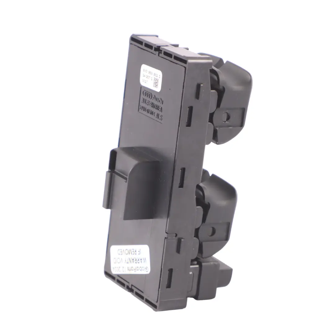 Audi A3 8V Elevalunas Botón Panel Embellecedor Lado Conductor - SKU 8V0959851D - Número de pieza 8V0959851D