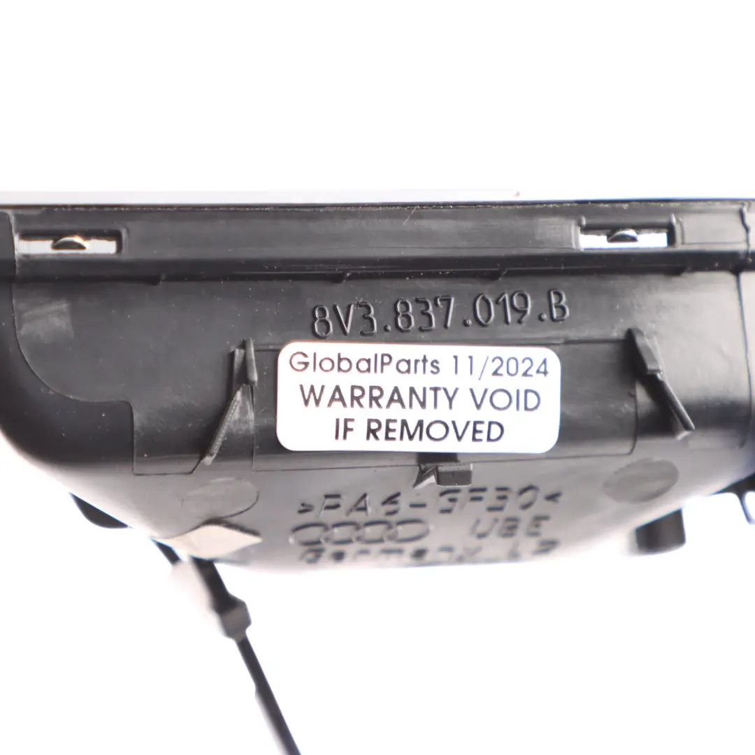 Door Panel Handle Interior Trim Front Left N/S Grab to Audi RS3 8V with Part number 8V3837019B Audi RS3 8V Door Panel Handle Interior Trim Front Left N/S Grab - SKU 8V3837019B - Part number 8V3837019B