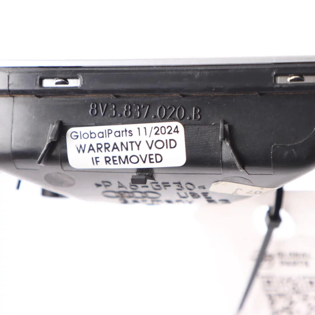 Tür Verkleidung Griff Innenverkleidung Vorne Rechts Grab für Audi RS3 8V mit Teilenummer 8V3837020B Audi RS3 8V Tür Verkleidung Griff Innenverkleidung Vorne Rechts Grab - SKU 8V3837020B - Teilenummer 8V3837020B