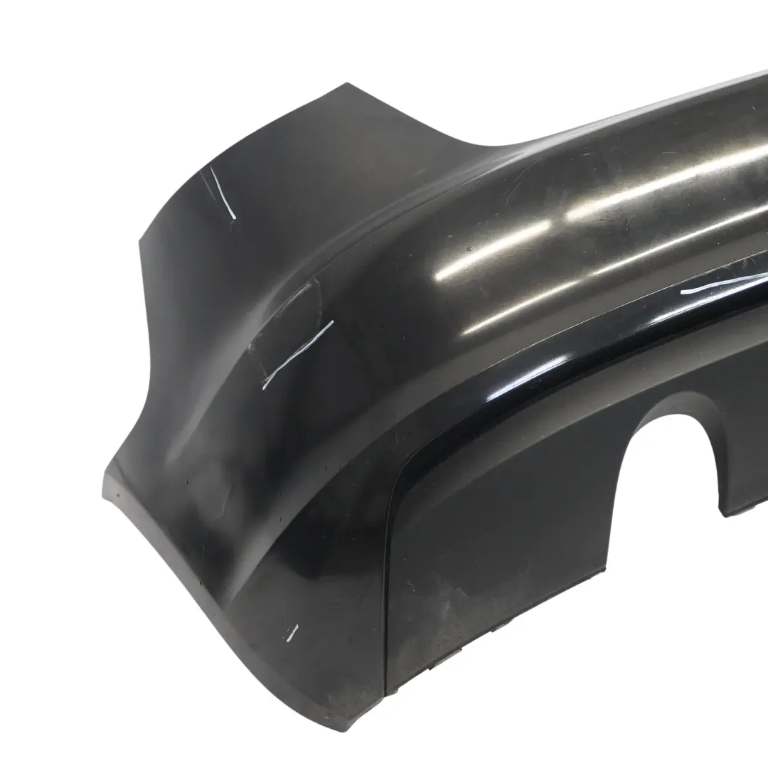 Audi A3 8V Rear Bumper Trim Panel Covering Brilliant Black Metallic - Y9B - SKU 8V4807067-BBL - Part number 8V4807067