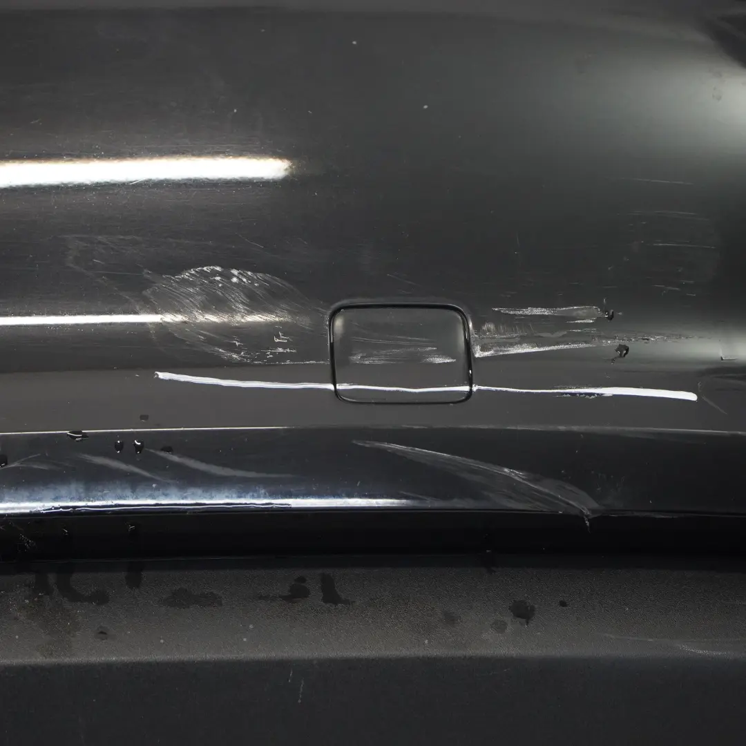 Audi A3 8V Rear Bumper Trim Panel Covering Brilliant Black Metallic - Y9B - SKU 8V4807067-BBL - Part number 8V4807067