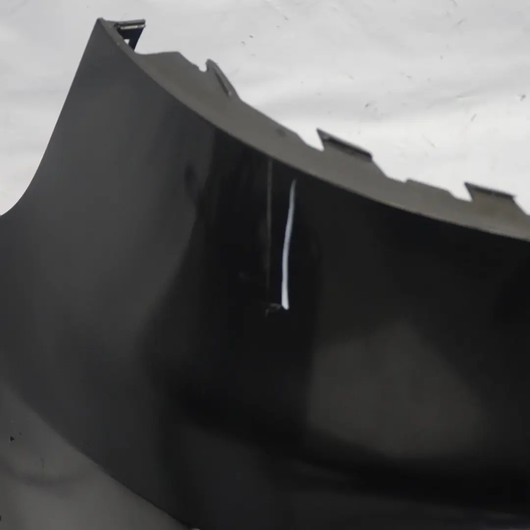 Audi A3 8V Rear Bumper Trim Panel Covering Brilliant Black Metallic - Y9B - SKU 8V4807067-BBL - Part number 8V4807067