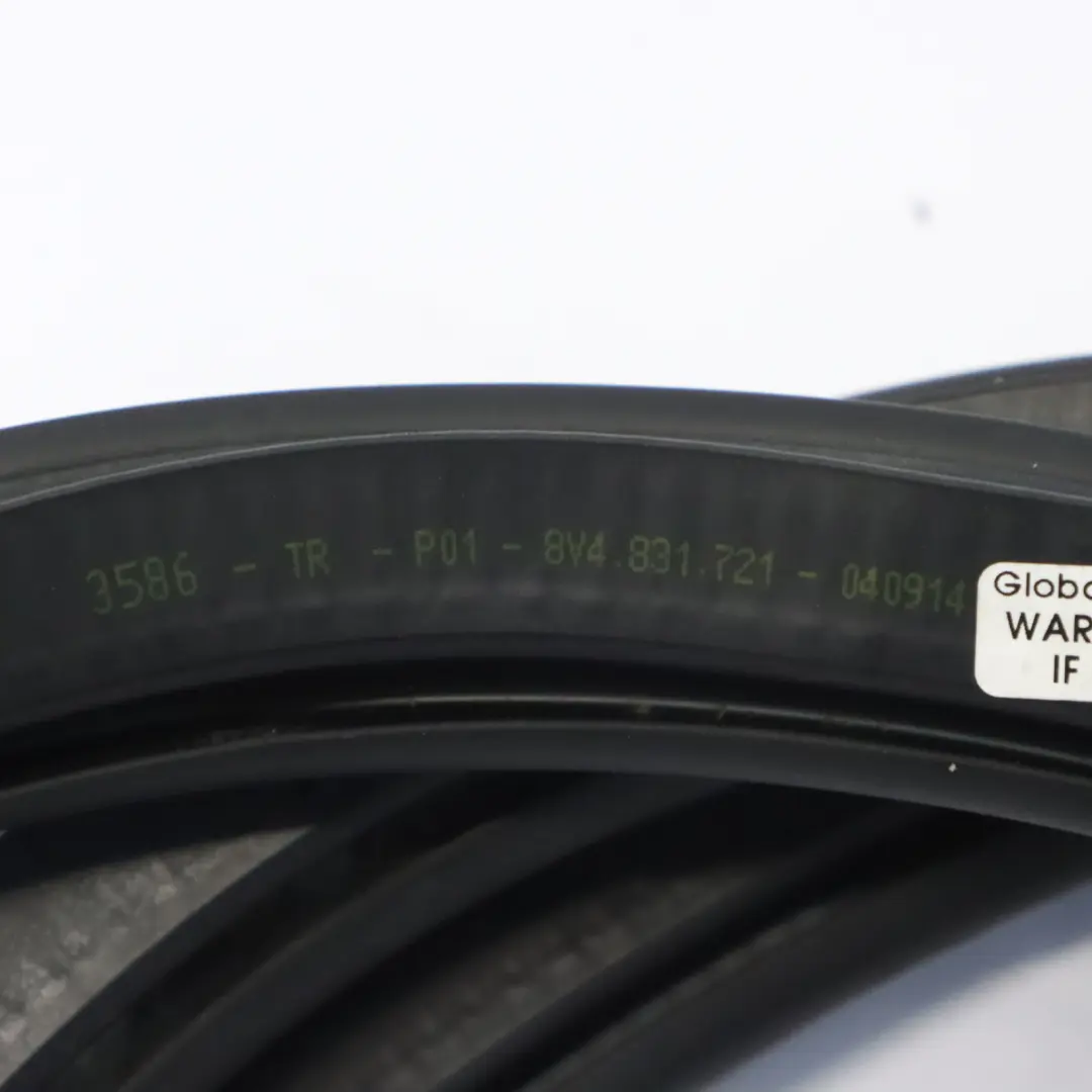 Front Inner Door Seal Gasket Rubber Left Right N/O/S to Audi A3 8V with Part number 8V4831721A Audi A3 8V Front Inner Door Seal Gasket Rubber Left Right N/O/S - SKU 8V4831721A - Part number 8V4831721A