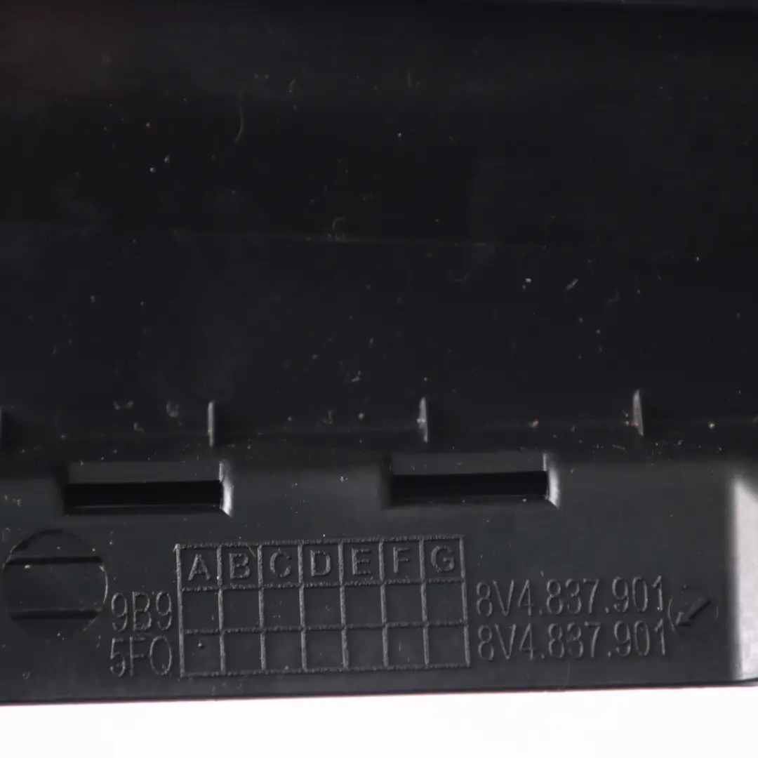 Audi A3 8V 5dr B Pillar Outer Door Trim Front Left N/S Gloss Black 8V4837901 - SKU 8V4837901A - Part number 8V4837901A