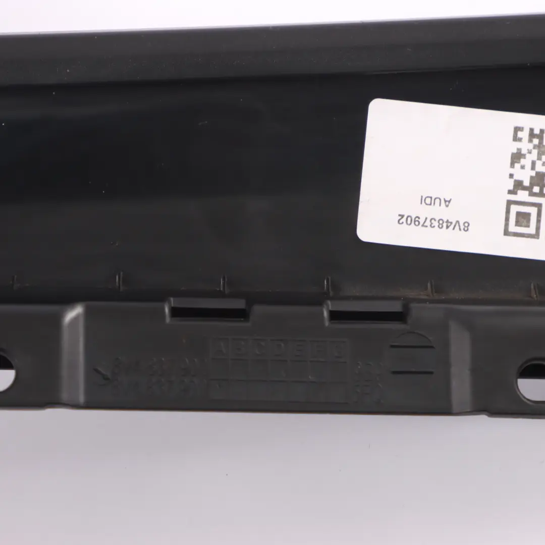 Column B Door Front Right O/S Pillar Trim High Gloss to Audi A3 8V Cover with Part number 8V4837902 Audi A3 8V Cover Column B Door Front Right O/S Pillar Trim High Gloss - SKU 8V4837902 - Part number 8V4837902