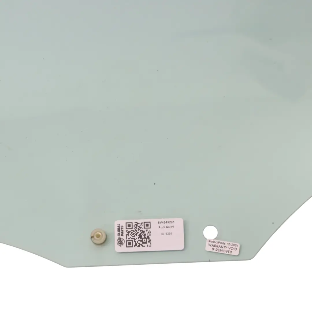 Audi A3 8V Vetro Finestra Posteriore Sinistra Lato Porta Verde AS2 - SKU 8V4845205 - Numero di parte 8V4845205
