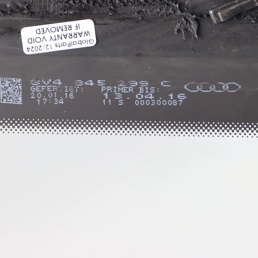 Audi A3 RS3 8V Tylna Szyba Boczna Lewa Przyciemniana - SKU 8V4845299C - Numer Części 8V4845299C