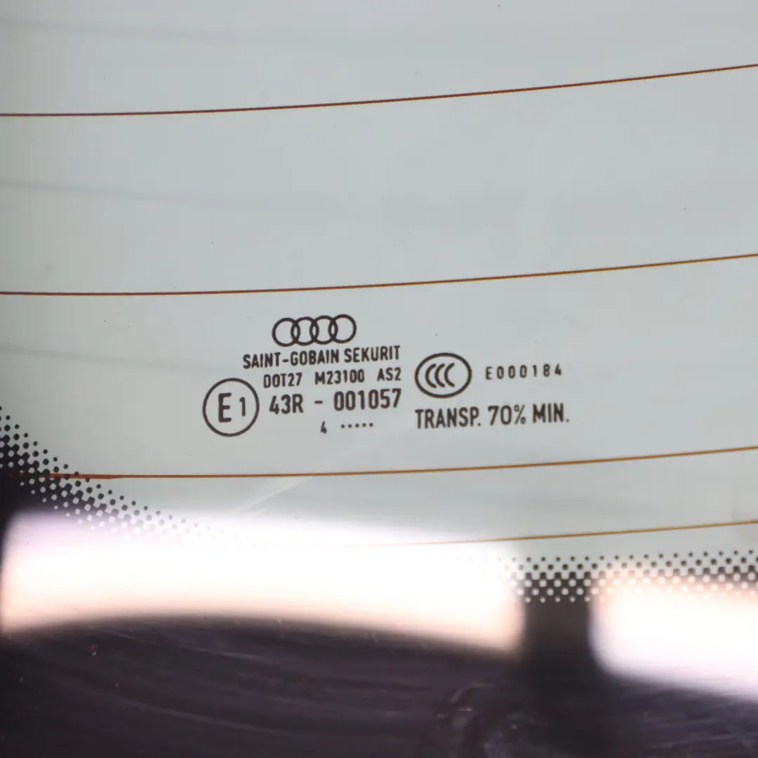 Audi A3 8V Coperchio bagagliaio Vetro posteriore riscaldato Verde AS2 - SKU 8V4845501 - Numero di parte 8V4845501