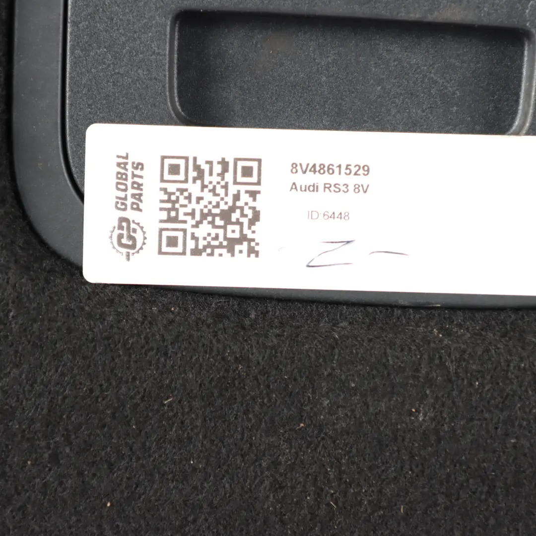 Audi A3 RS3 8V Maletero Alfombra Piso Panel Liner Cubierta - SKU 8V4861529 - Número de pieza 8V4861529