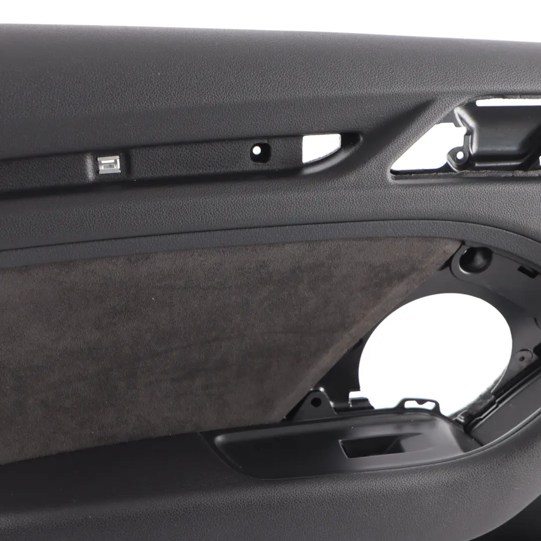 Audi RS3 8V Door Card Front Left N/S Trim Panel Alcantara Black - SKU 8V4867103F - Part number 8V4867103F