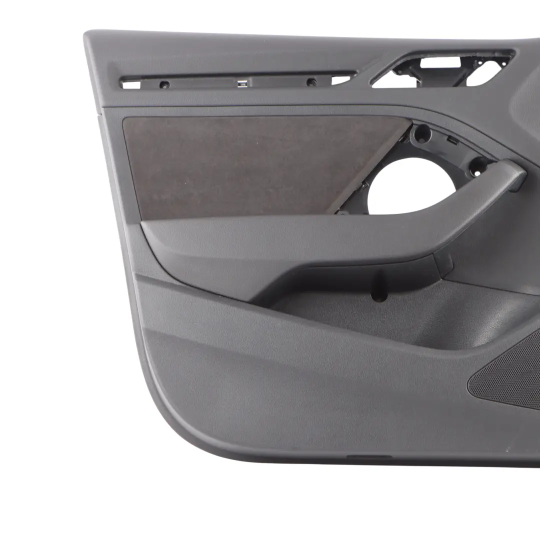 Audi RS3 8V Door Card Front Left N/S Trim Panel Alcantara Black - SKU 8V4867103F - Part number 8V4867103F