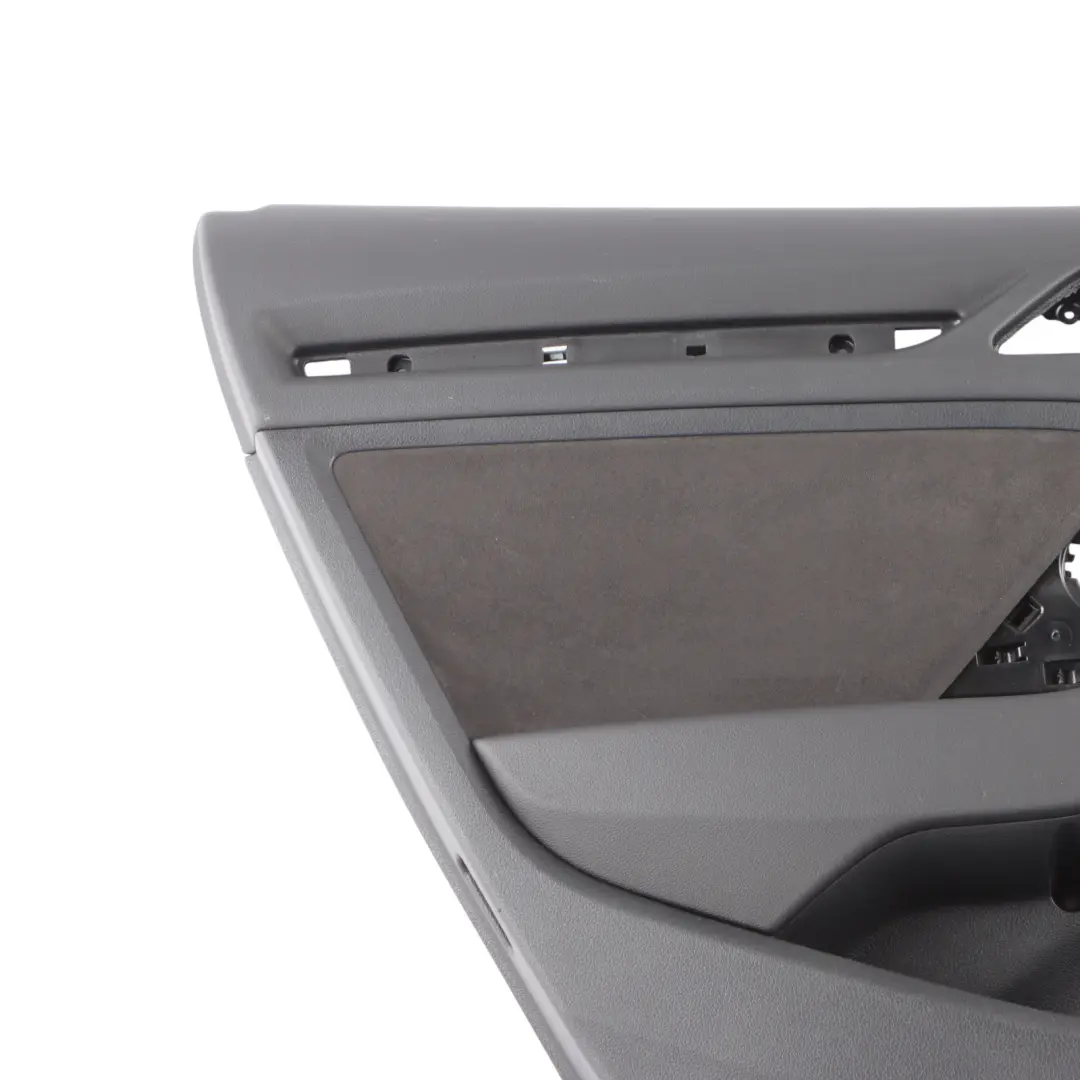 Door Card Rear Left N/S Trim Panel Cover Alcantara Black to Audi RS3 8V with Part number 8V4867303F Audi RS3 8V Door Card Rear Left N/S Trim Panel Cover Alcantara Black - SKU 8V4867303F - Part number 8V4867303F