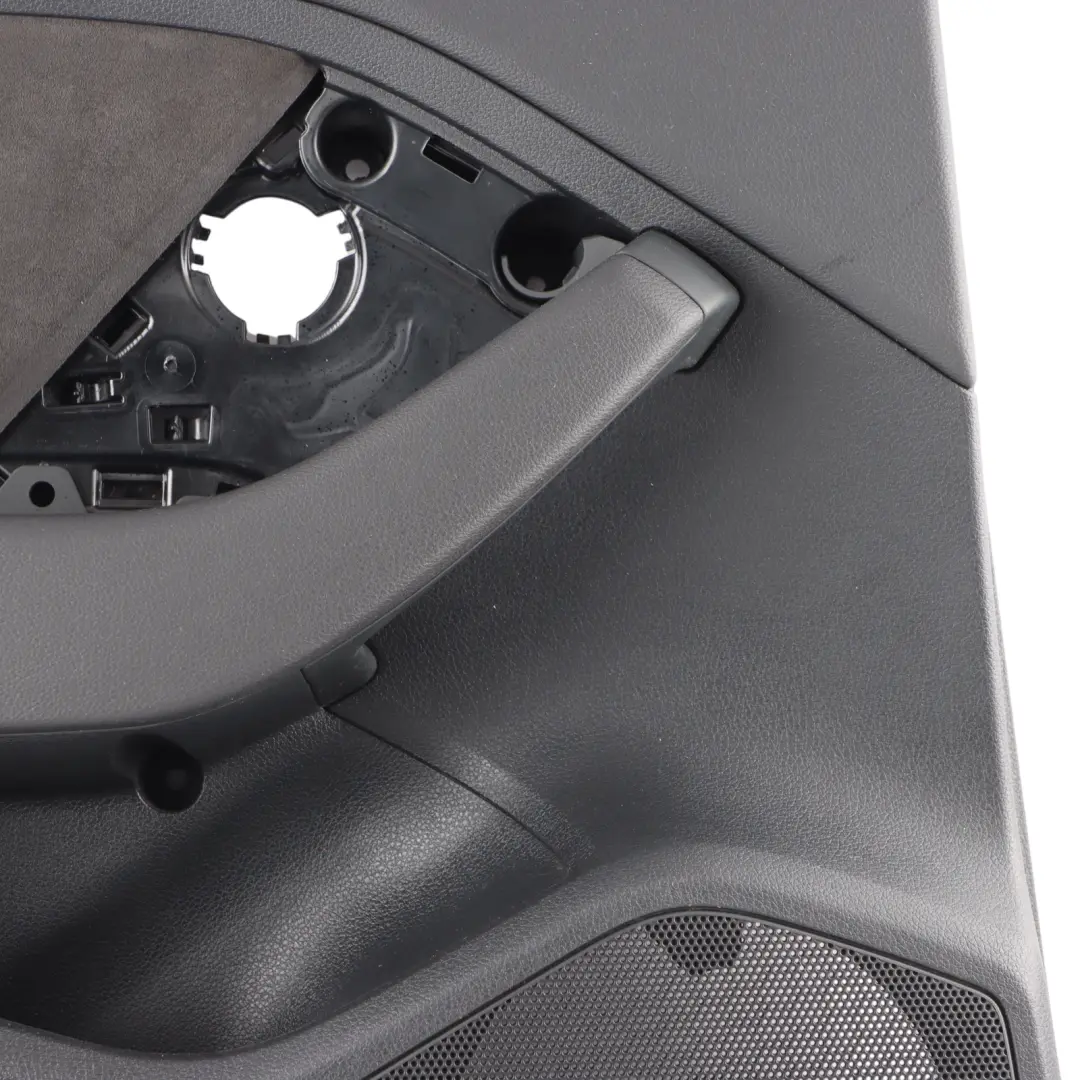 Door Card Rear Left N/S Trim Panel Cover Alcantara Black to Audi RS3 8V with Part number 8V4867303F Audi RS3 8V Door Card Rear Left N/S Trim Panel Cover Alcantara Black - SKU 8V4867303F - Part number 8V4867303F