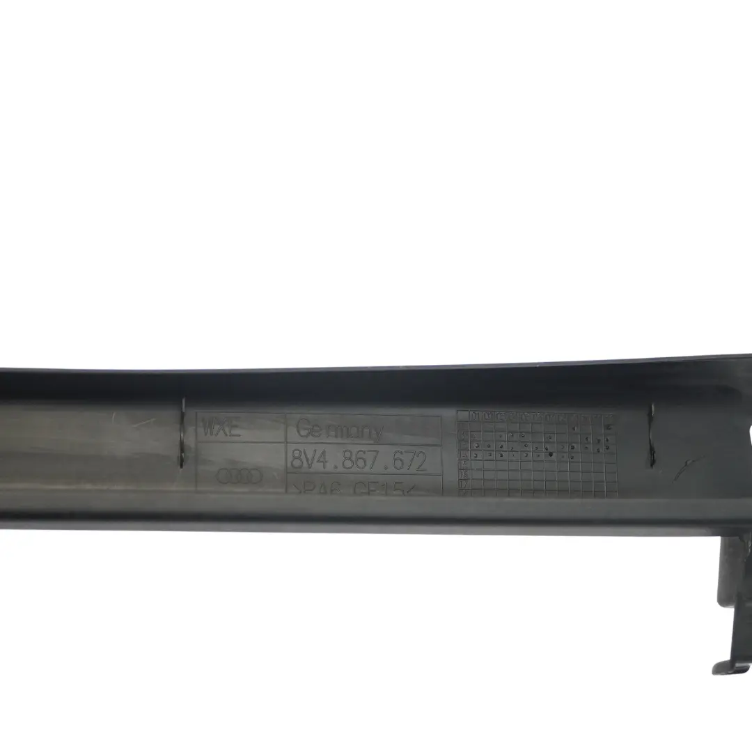 Sportback 5dr Window Frame Door Rear Right O/S Interior to Audi A3 8V with Part number 8V4867672 Audi A3 8V Sportback 5dr Window Frame Door Rear Right O/S Interior - SKU 8V4867672 - Part number 8V4867672