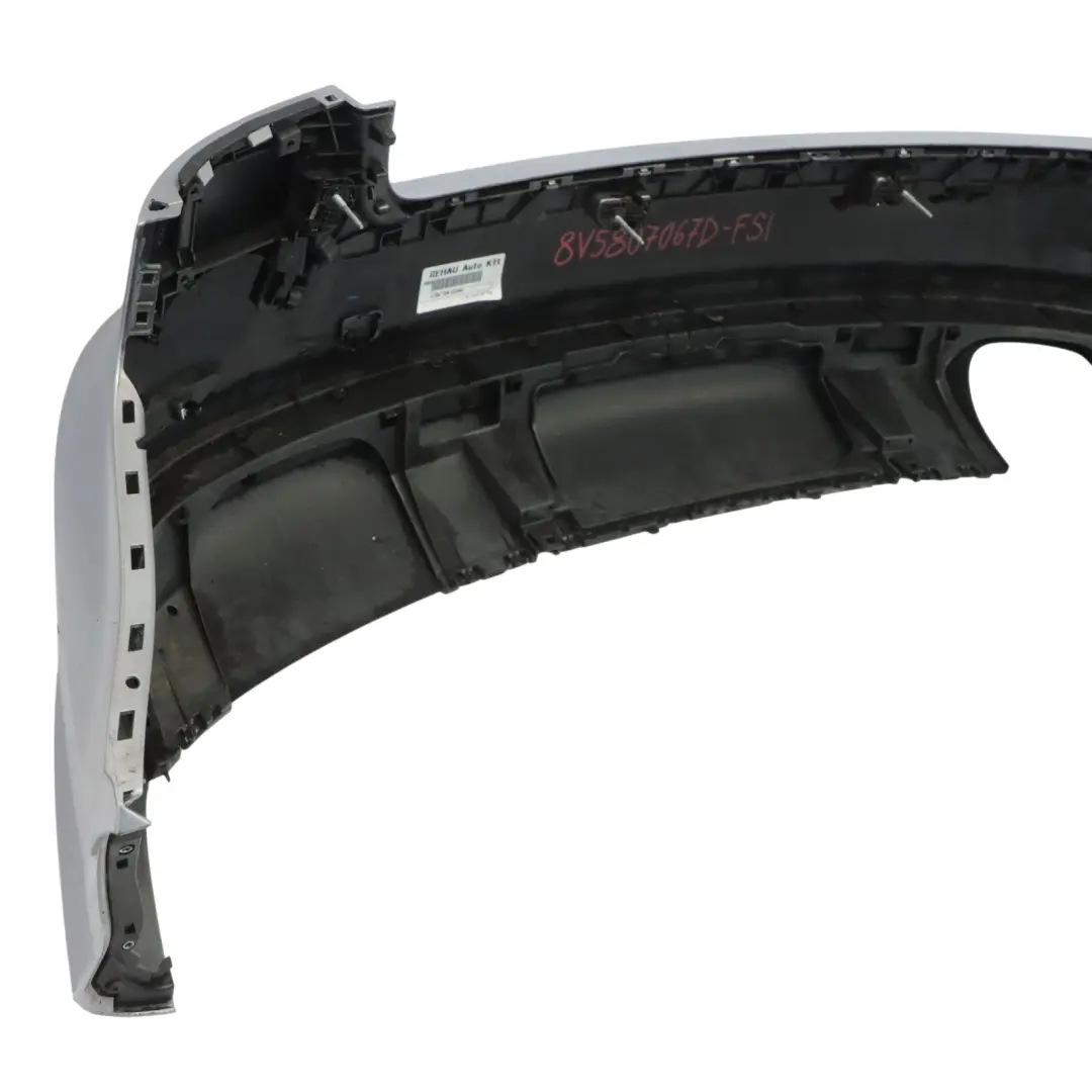 Bumper Trim Panel Covering Foil Silver Metallic - Z7G to Audi A3 8V Rear with Part number 8V5807067D Audi A3 8V Rear Bumper Trim Panel Covering Foil Silver Metallic - Z7G - SKU 8V5807067D-FSI - Part number 8V5807067D