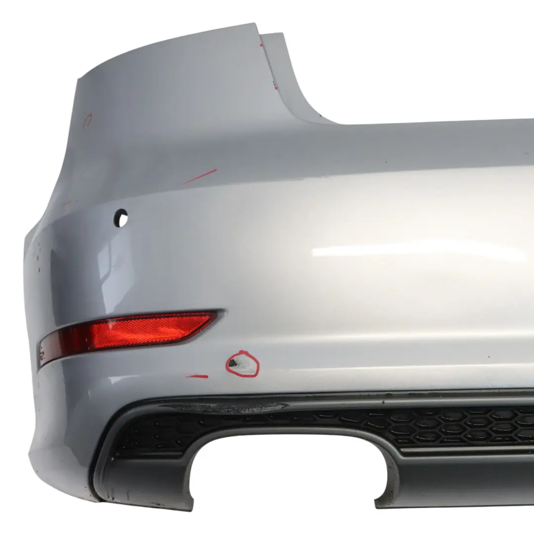 Audi A3 8V Rear Bumper Trim Panel Covering Foil Silver Metallic - Z7G - SKU 8V5807067D-FSI - Part number 8V5807067D