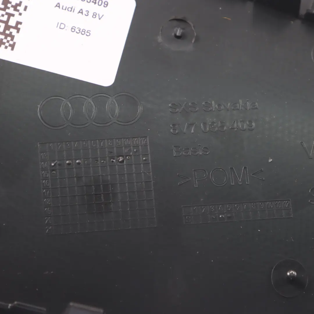 Audi A3 8V Speaker Cover Trim Door Card Front Left N/S Panel - SKU 8V7035409 - Part number 8V7035409