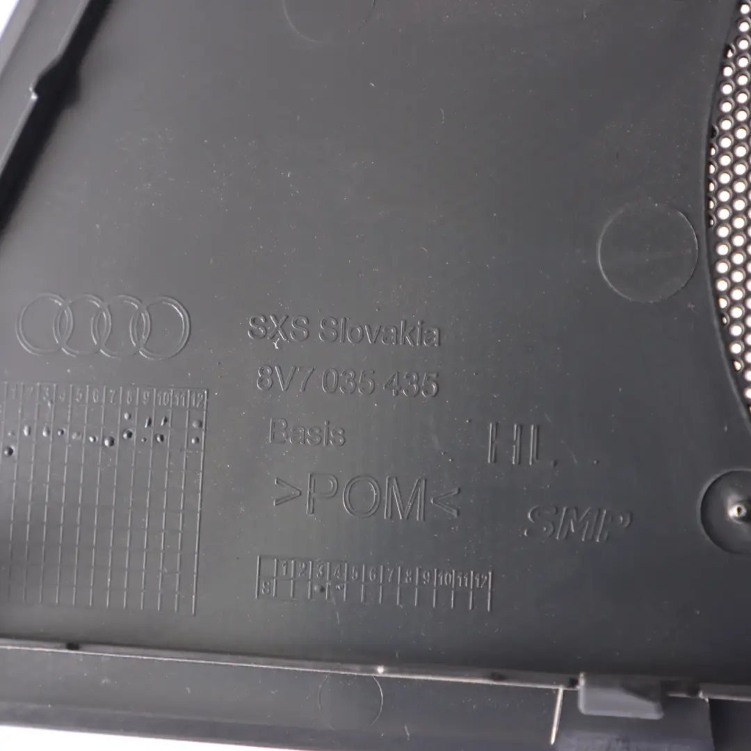 Lautsprecherabdeckung seitlich hinten links für Audi A3 8V Cabrio mit Teilenummer 8V7035435 Audi A3 8V Cabrio Lautsprecherabdeckung seitlich hinten links - SKU 8V7035435 - Teilenummer 8V7035435