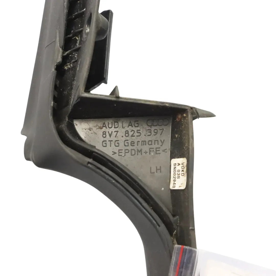 Audi A3 8V tetto convertibile guarnizione guida gomma - SKU 8V7825397 - Numero di parte 8V7825397