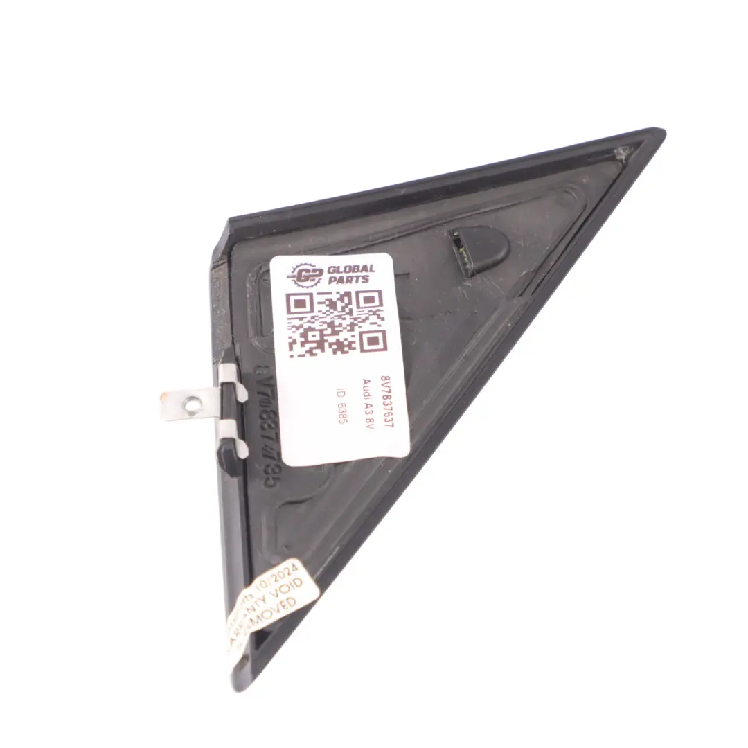 Front Rahmen Ecke Abdeckung Trim Panel Links für Audi A3 8V mit Teilenummer 8V7837637 Audi A3 8V Front Rahmen Ecke Abdeckung Trim Panel Links - SKU 8V7837637 - Teilenummer 8V7837637