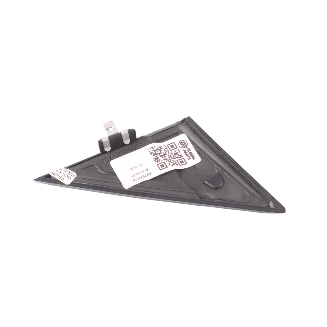 Audi A3 8V Marco Delantero Esquina Cubierta Panel Trim Izquierda - SKU 8V7837637 - Número de pieza 8V7837637