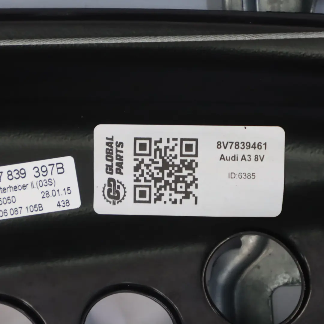 Podnośnik Szyby Drzwi Lewy Tył do Audi A3 8V o numerze 8V7839461 Audi A3 8V Podnośnik Szyby Drzwi Lewy Tył - SKU 8V7839461 - Numer Części 8V7839461