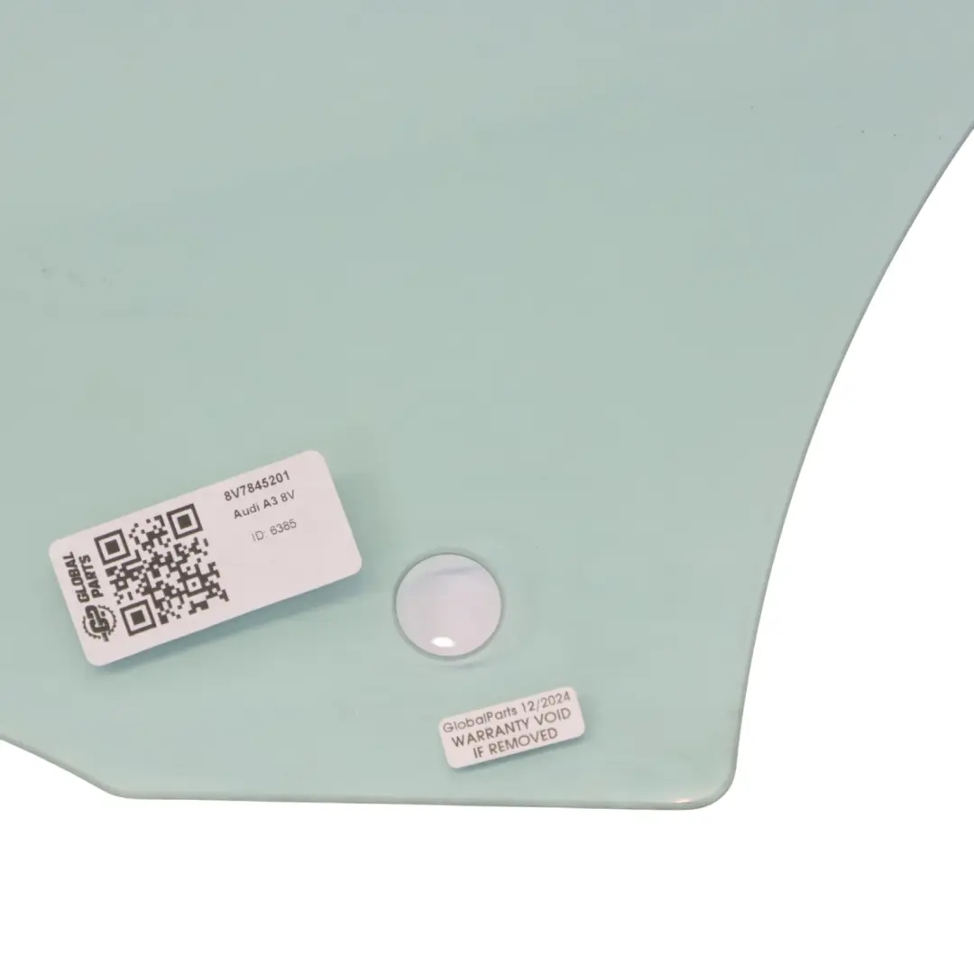 Front Door Side Window Glass Left N/S to AUDI A3 8V with Part number 8V7845201 AUDI A3 8V Front Door Side Window Glass Left N/S - SKU 8V7845201 - Part number 8V7845201