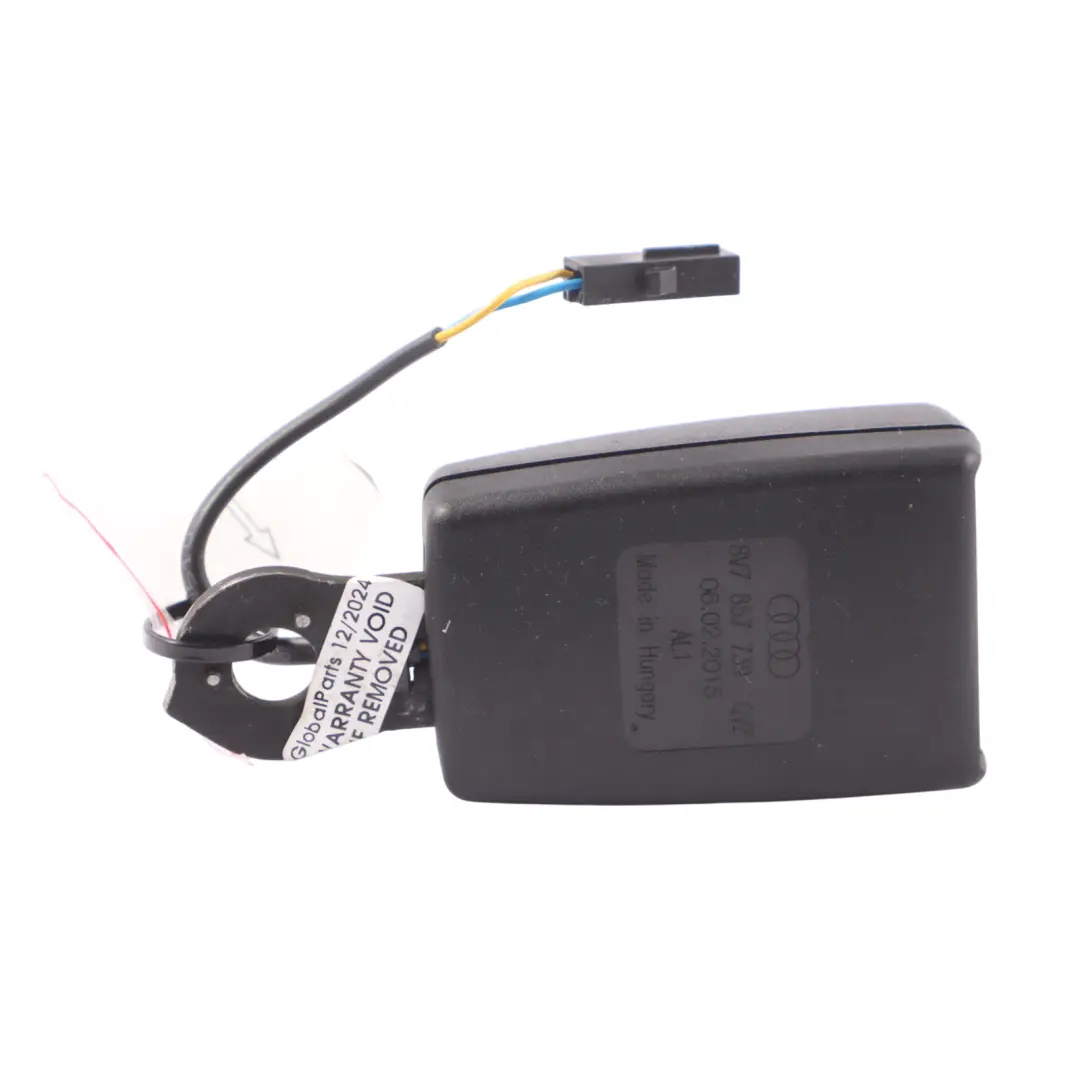 Audi A3 8V Cabrio Cinturón de Seguridad Trasero Hebilla Bloqueo Izquierda Negro - SKU 8V7857739 - Número de pieza 8V7857739