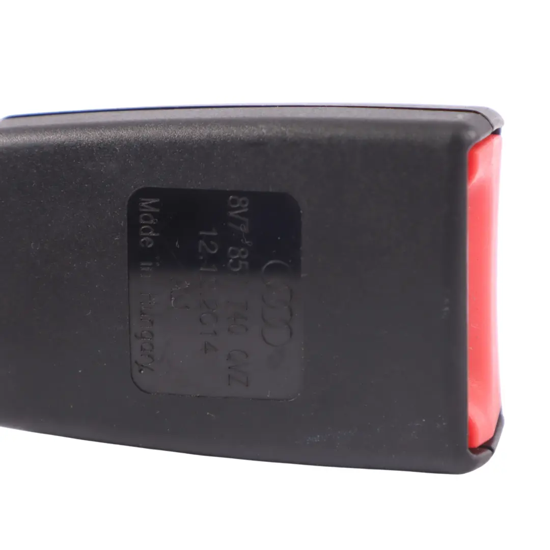 Audi A3 8V Convertible Rear Seat Belt Buckle Lock Right O/S Black - SKU 8V7857740 - Part number 8V7857740