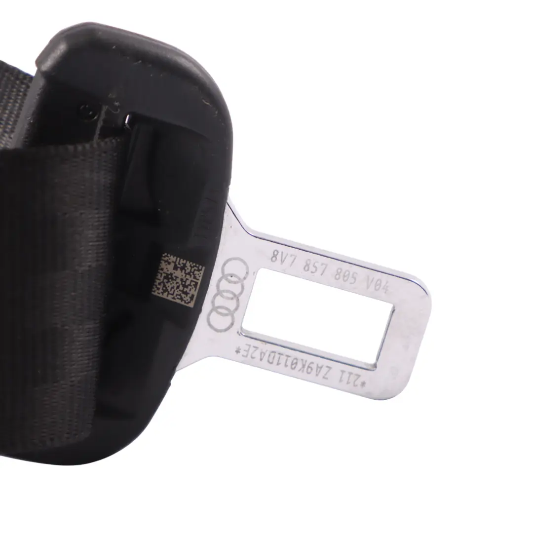Audi A3 8V Cabrio Seat Belt Rear Left Right N/O/S Seatbelt Black - SKU 8V7857805 - Part number 8V7857805