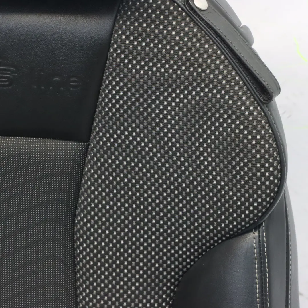 Audi A3 8V Seat Front Left N/S 3 Door S Line Heated Half Leather Black Silver - SKU 8V7881805H-1 - Part number 8V7881805H