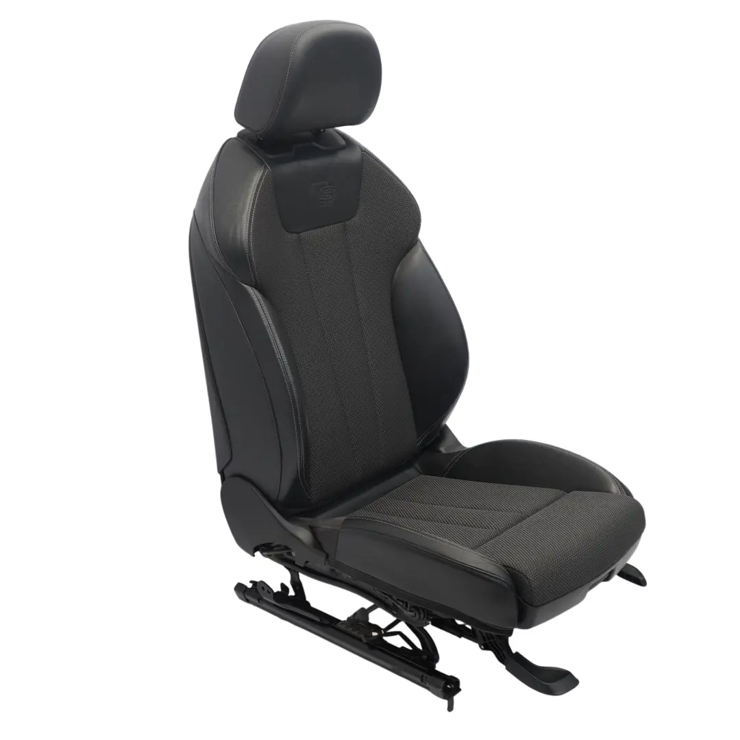 Audi A4 B9 Asiento Delantero S-Line Izquierdo Cuero Tela Soul Negro Fels Gris - SKU 8W0881805F-1 - Número de pieza 8W0881805F